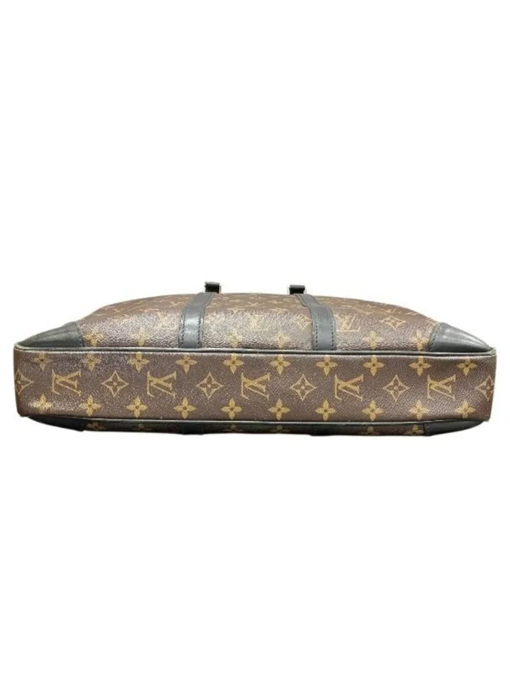 Louis Vuitton Monogram Macassar Porte Documents Voyage Bag Handbag Business